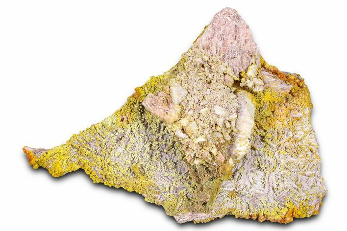 Yellow-Orange Vanadinite & Wulfenite Crystal Cluster - Arizona #368920